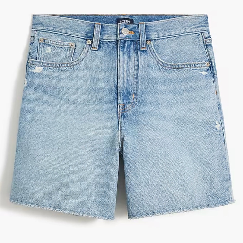 J Crew High-Rise Relaxed Denim Short Size 33